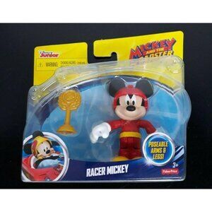 Disney Junior Fisher Price Racer Mickey Mouse - New in Box -Poseable Arms & Legs